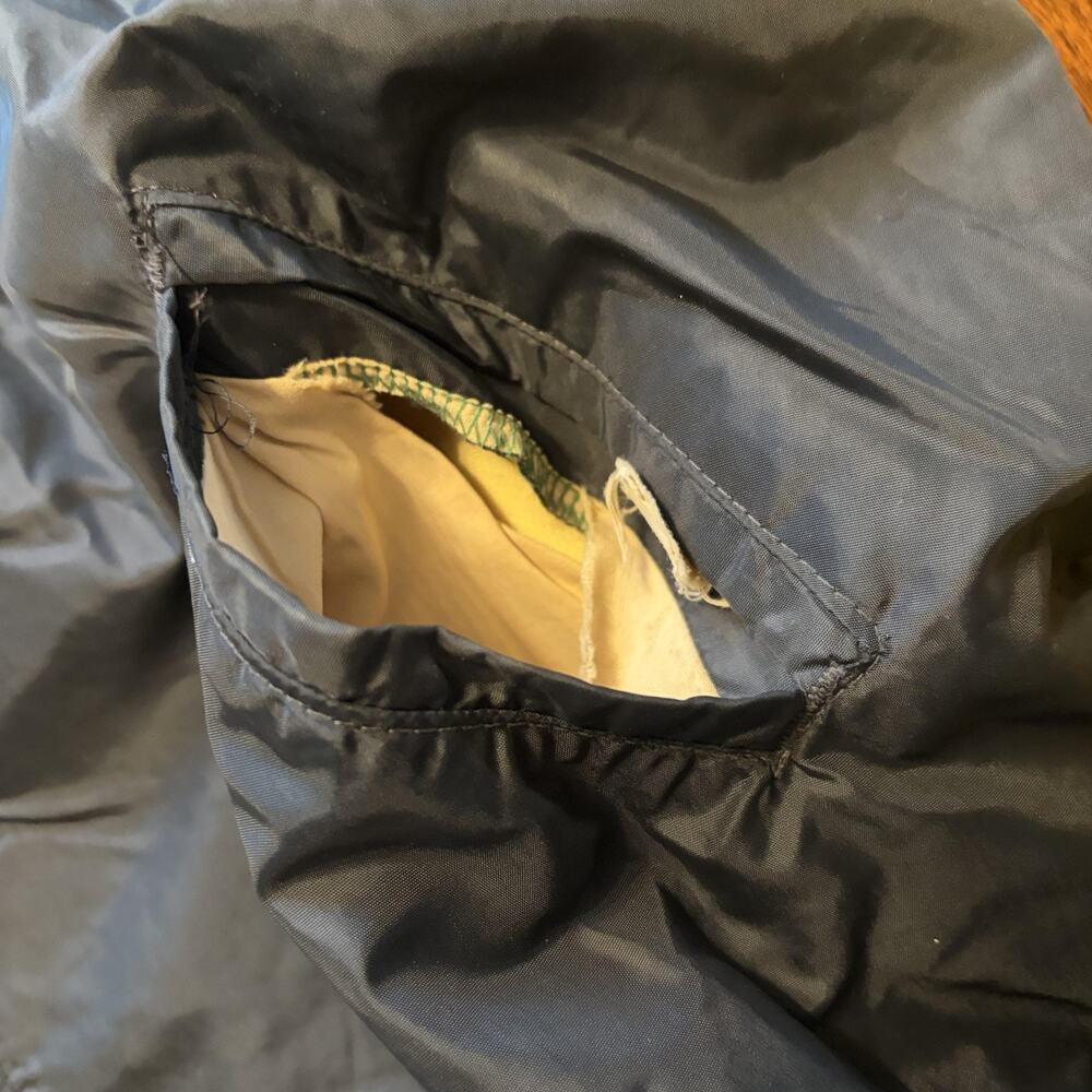 Vintage Maple Jacket Mens Medium Black Yellow Softball 1977 Champs Windbreaker - Picture 9 of 13